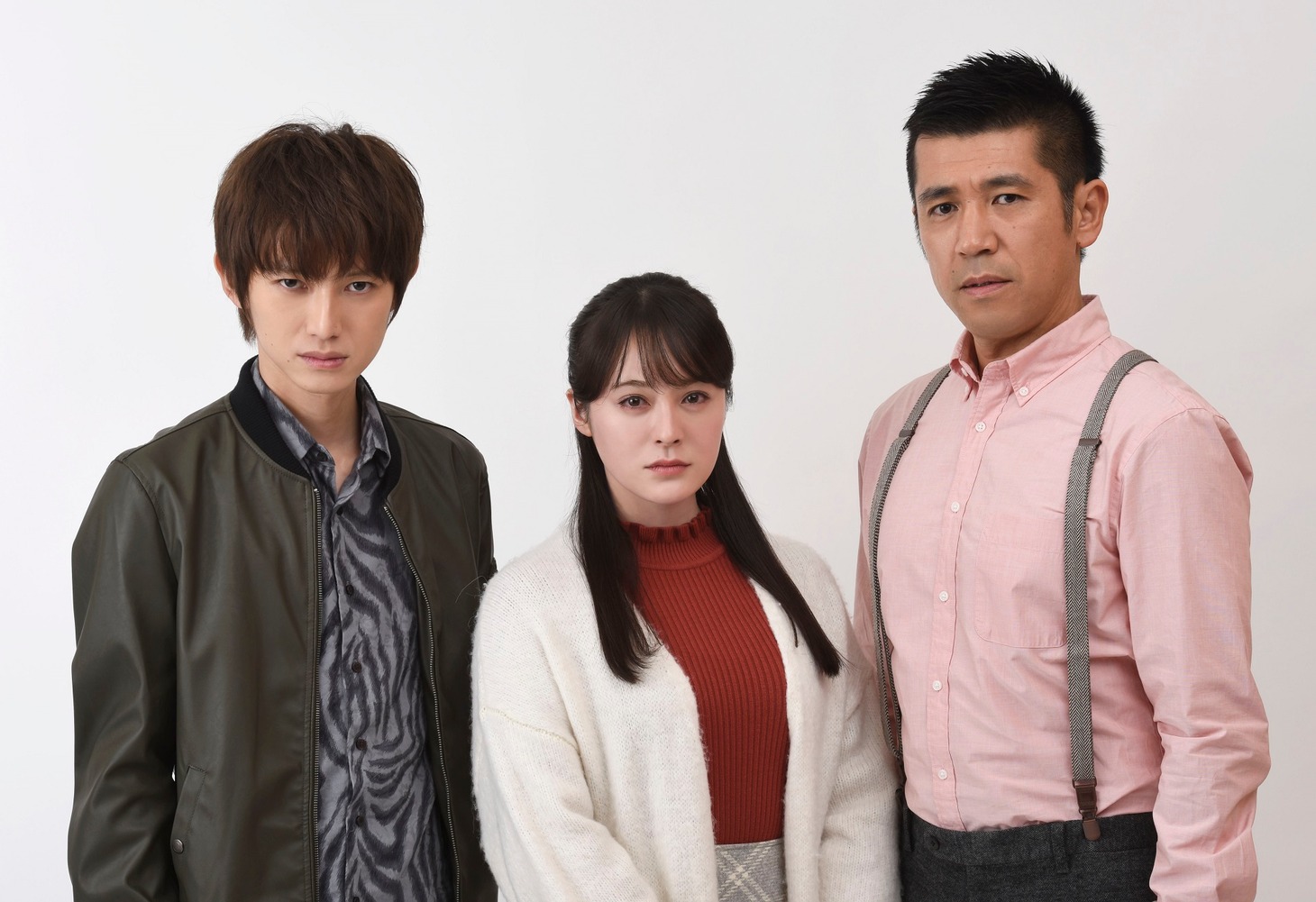 左から本郷奏多、貫地谷しほり、ガレッジセール・ゴリ。(c)読売テレビ