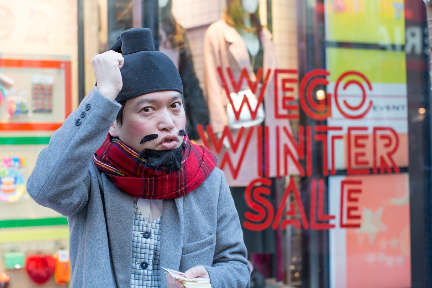 WEGO 1.3.5... 原宿竹下通り店の1日店長を務めた脳みそ夫。