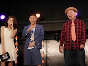 左から曽田茉莉江、どんぐりたけし、鈴木おさむ。(c)BSフジ