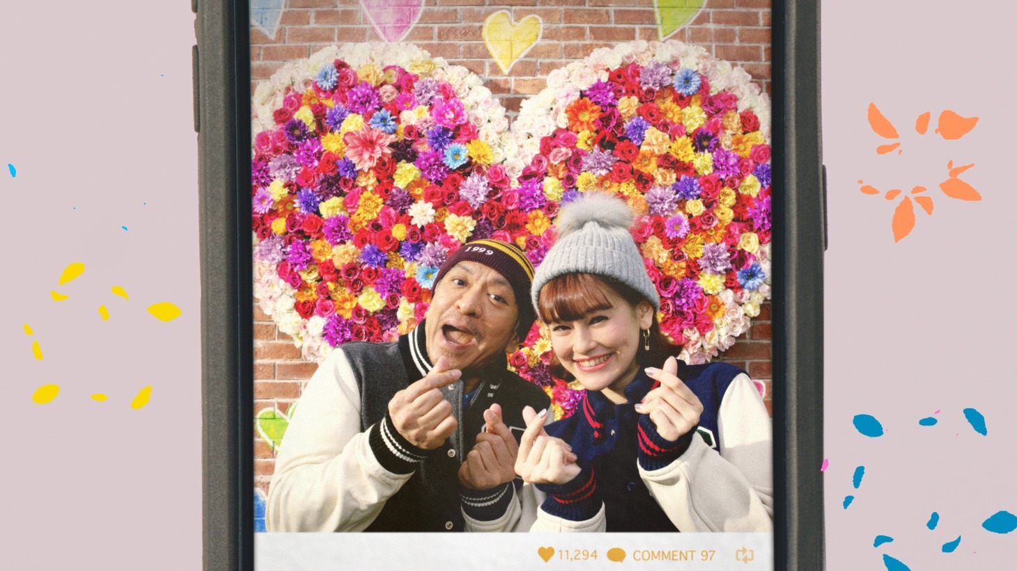 新CM「SNS映え」篇のワンシーン。