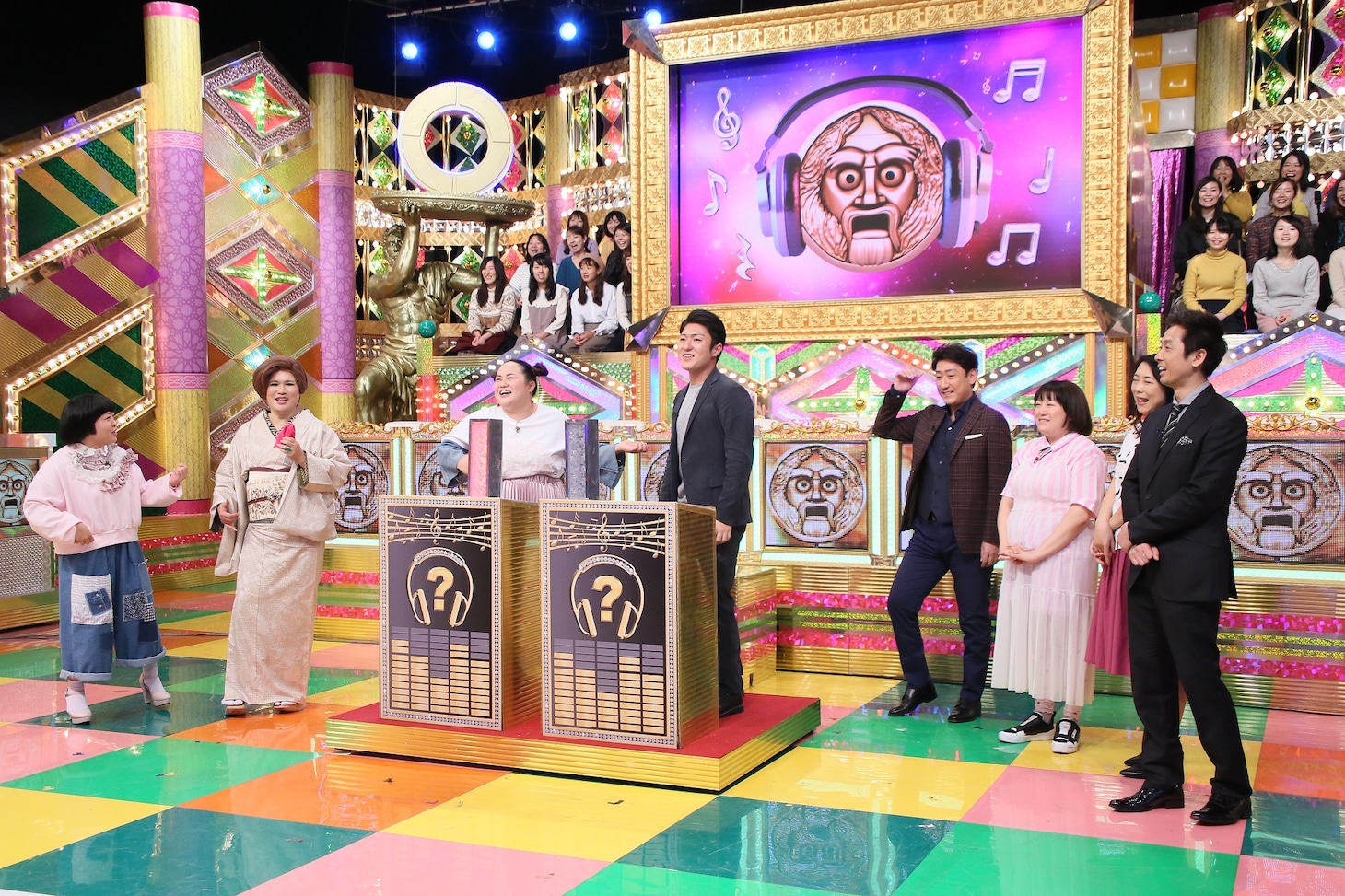 「超問クイズ！真実か？ウソか？」のワンシーン。(c)日本テレビ