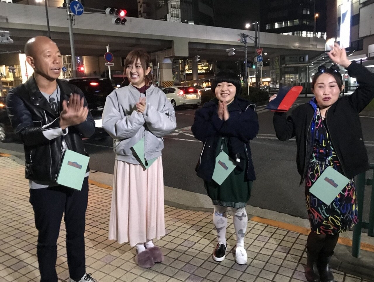 小峠とキンタロー。オカリナ、菊地亜美が夜遊び楽しむ