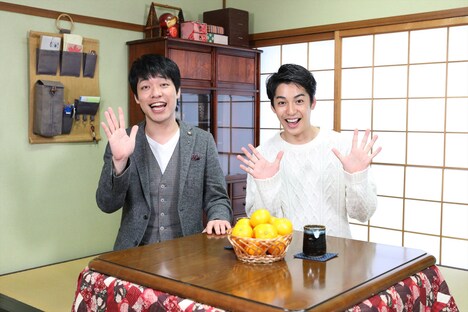 （左から）麒麟・川島、大野拓朗。(c)関西テレビ