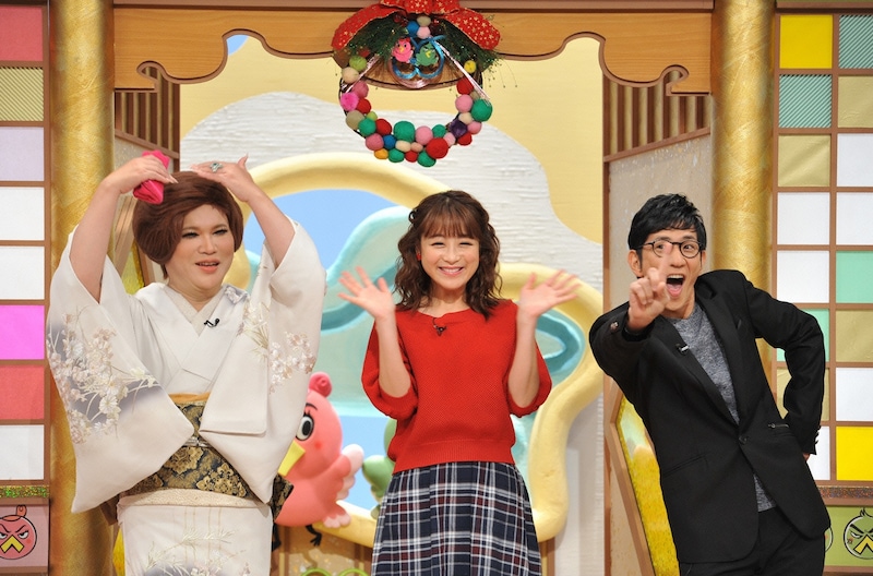 左からIKKO、鈴木奈々、アンタッチャブル柴田。(c)読売テレビ