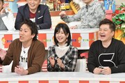 左から狩野英孝、須藤凜々花、月亭方正。(c)読売テレビ