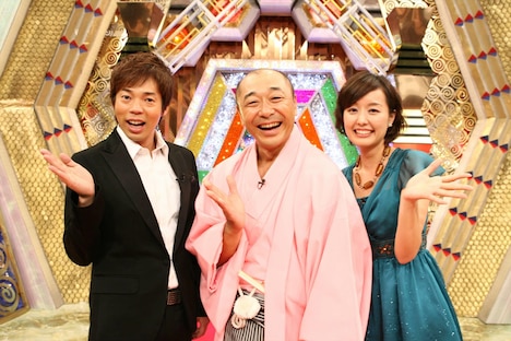 「新春レッドカーペット」MC陣の（左から）今田耕司、高橋克実、中村仁美。写真は2007年撮影のもの。(c)フジテレビ