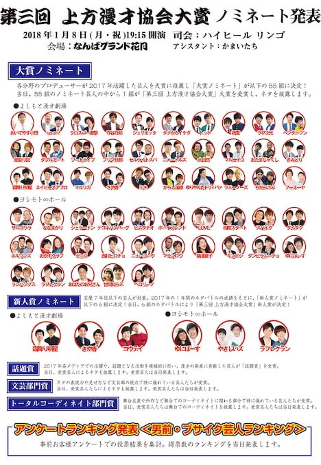 「第三回上方漫才協会大賞」