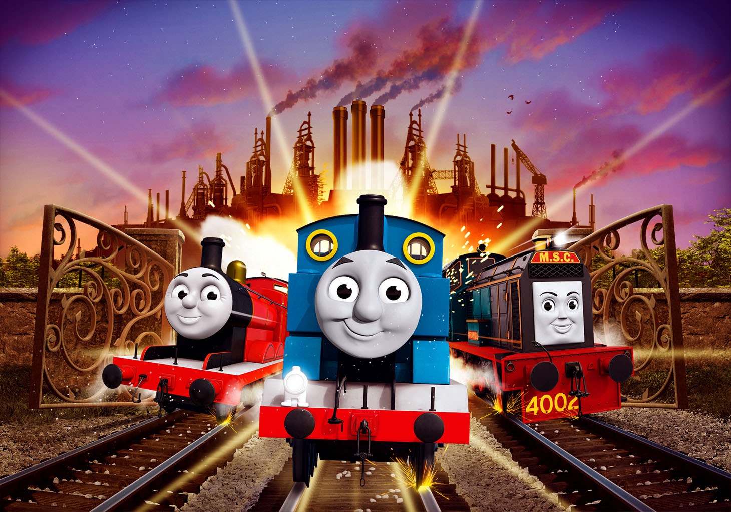「映画 きかんしゃトーマス とびだせ！友情の大冒険」メインビジュアル  (c)2017 Gullane(Thomas)Limited.