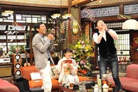 （左から）明石家さんま、福原愛、今田耕司。(c)関西テレビ