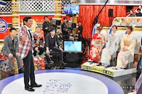 「痛快！明石家電視台 モー娘OG＆新喜劇芸人 正月だからぶっちゃけSP」のワンシーン。(c)MBS