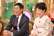 「さんま・玉緒のお年玉 あんたの夢をかなえたろかスペシャル」に出演する（左から）明石家さんま、中村玉緒。(c)TBS