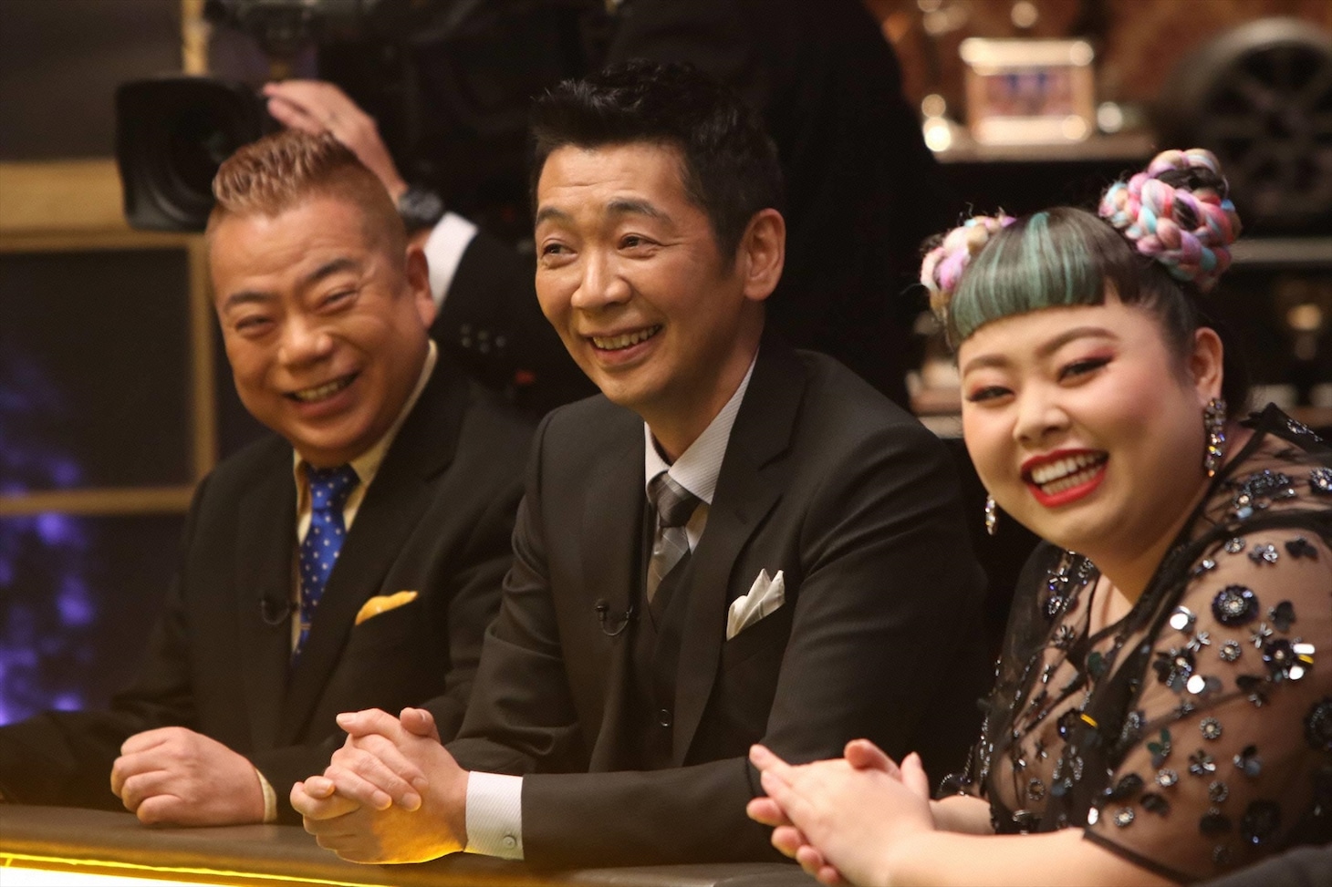 （左から）出川哲朗、宮根誠司、渡辺直美。(c)フジテレビ