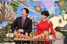 （左から）有吉弘行、滝川クリステル。(c)フジテレビ