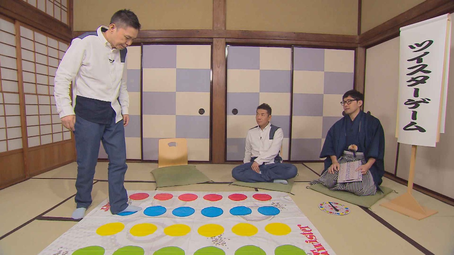 「太田上田」に出演する（左から）爆笑問題・太田、くりぃむしちゅー上田、浜ロン。(c)中京テレビ