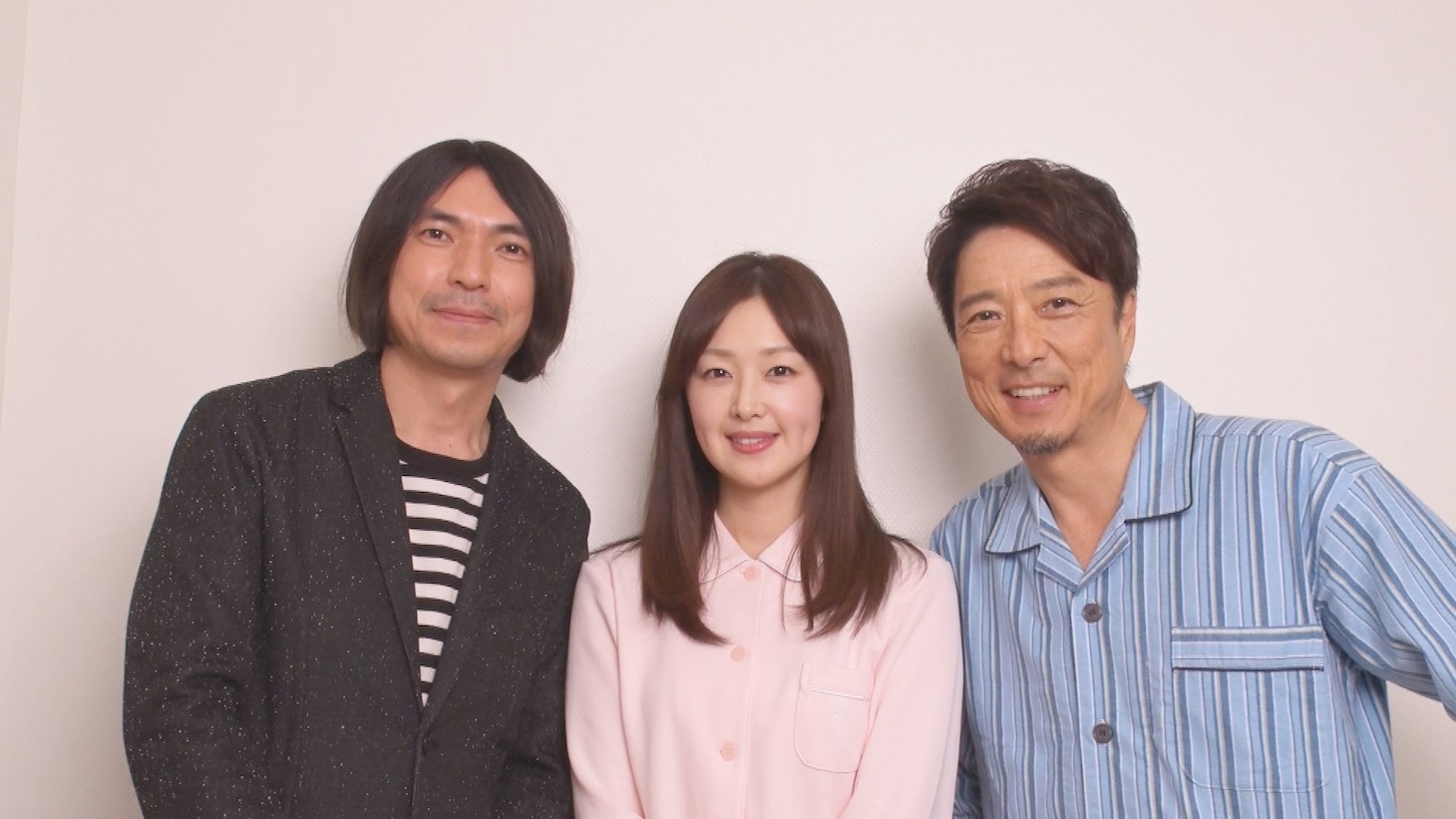 「笑×演」に出演する（左から）ふかわりょう、笛木優子、黒田アーサー。(c)テレビ朝日