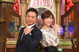 （左から）恵俊彰、高島彩。(c)TBS