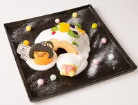 酒井藍とぐでたまのコラボメニュー「かまくらバウム食えへん」。