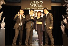 左からジャングルポケットおたけ、ジャングルポケット太田、近藤千尋、ジャングルポケット斉藤。