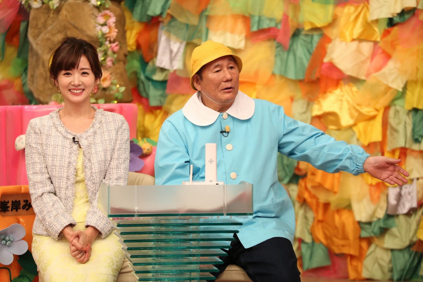 北野武と高島彩（左）。(c)フジテレビ