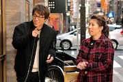 (左から)ロンドンブーツ1号2号・田村淳、吉田沙保里。(c)東海テレビ