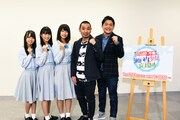 左から石田みなみ、今村美月、藤原あずさ、千鳥。(c)関西テレビ