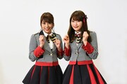 左から、NMB48の沖田彩華と渋谷凪咲。(c)関西テレビ