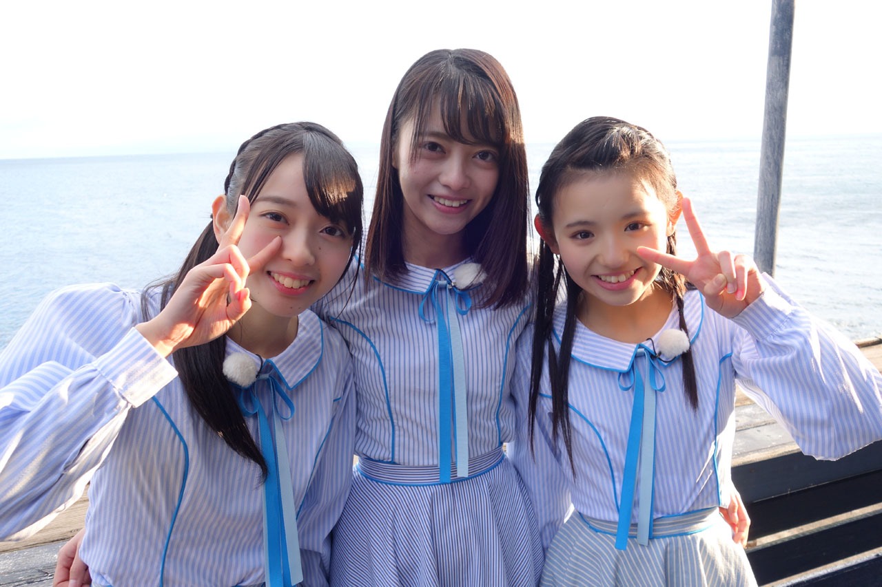 淡路島（左から）石田みなみ、田中皓子、峯吉愛梨沙。(c)関西テレビ