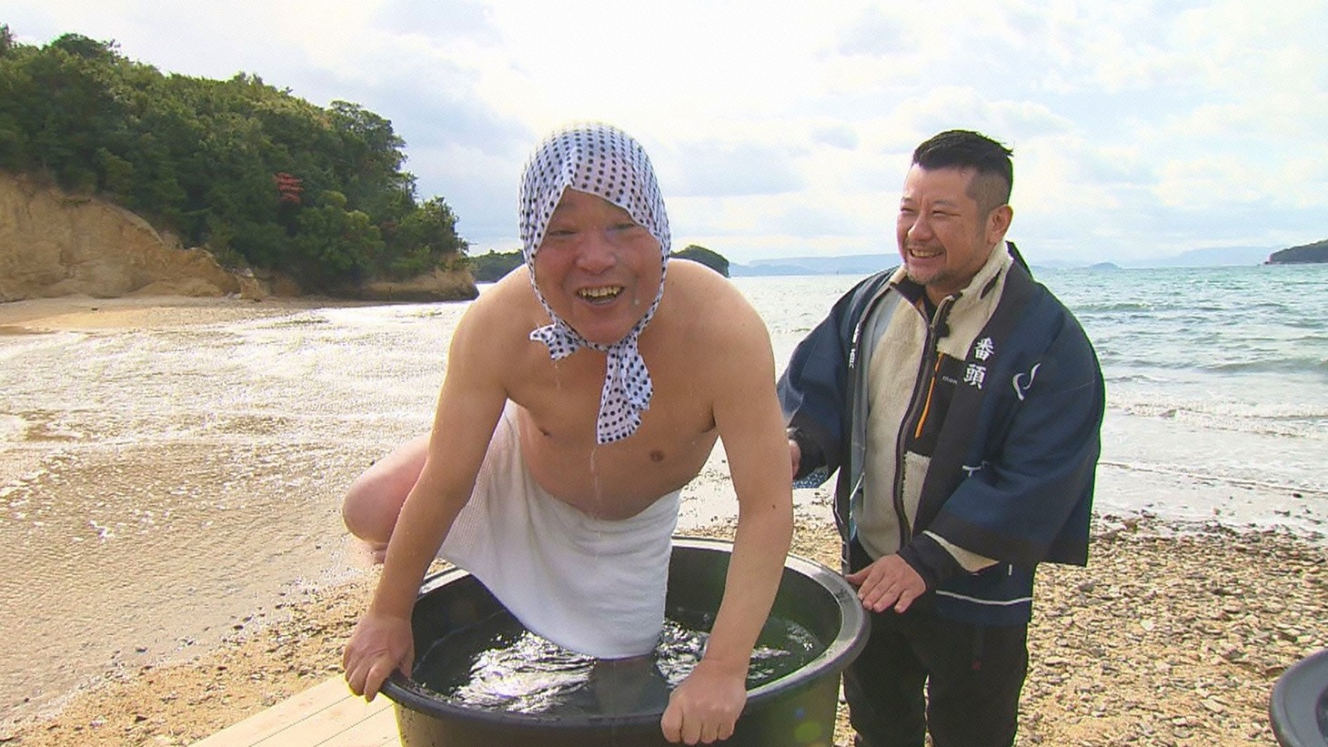 「目指せ絶景！露天風呂トラックの旅2」のワンシーン。(c)広島テレビ