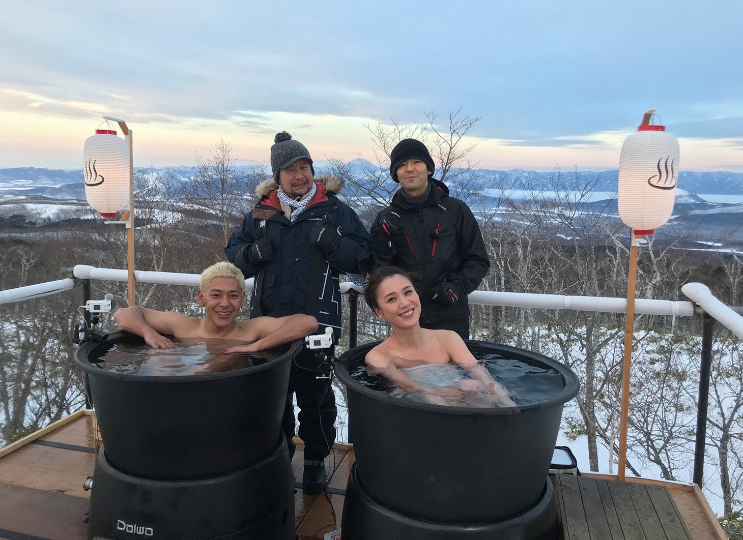 「目指せ絶景！露天風呂トラックの旅2」のワンシーン。(c)広島テレビ