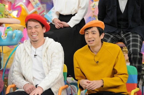 （左から）前田健太、チュートリアル徳井。(c)テレビ朝日