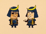 CM「東北愛ボトル・伊達政宗」篇のワンシーン。