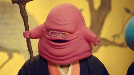 新キャラクター「きめんどうし師匠」に一瞬、顔が切り替わる笑福亭鶴瓶。