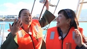 「逆転発想!シーズンオフ旅」のワンシーン。(c)日本海テレビ