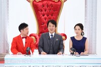 （左から）すっちー、千原ジュニア、竹上萌奈アナ。(c)関西テレビ