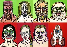 野性爆弾くっきーの肖像画。