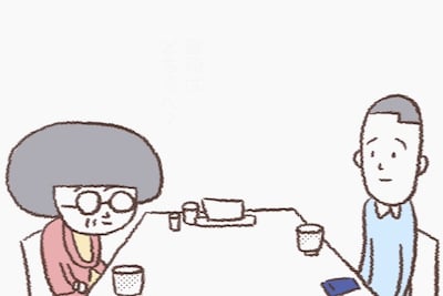 「大家さんと僕」短編アニメのワンシーン。