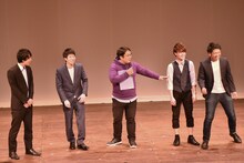 （左から）ロットX、いけだてつや、ニンマリカラス。