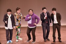 （左から）ドリルフィンフィンズ、いけだてつや、コガラシガーナ。