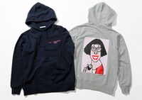 フード付きスウェット