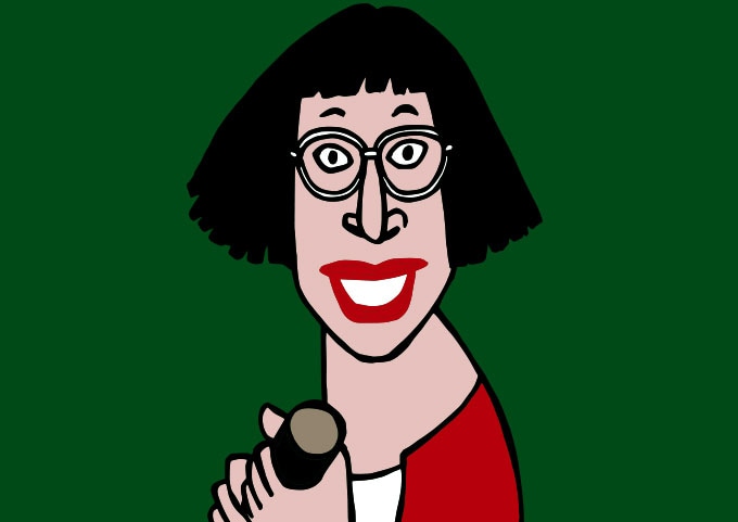 JERRYによるすち子のイラスト。