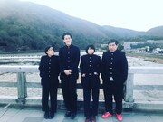 左からAマッソ村上、霜降り明星・粗品、Aマッソ加納、霜降り明星せいや。(c)静岡朝日テレビ