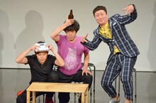 「ノーセンス・日馬富士」より。左からオジンオズボーン篠宮、流れ星ちゅうえい、Wエンジンえとう窓口。