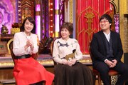 左から中村仁美、十朱幸代、南海キャンディーズ山里。(c)日本テレビ