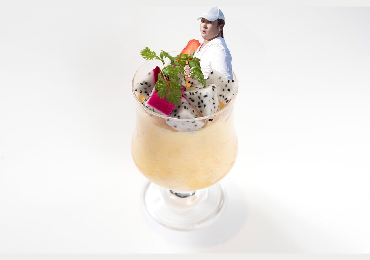 「リシエルが毎朝飲むハワイアンフルーツオレ」