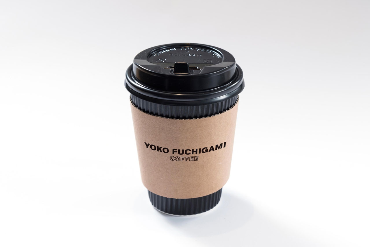 テイクアウトメニューのYOKO FUCHIGAMI COFFEE。
