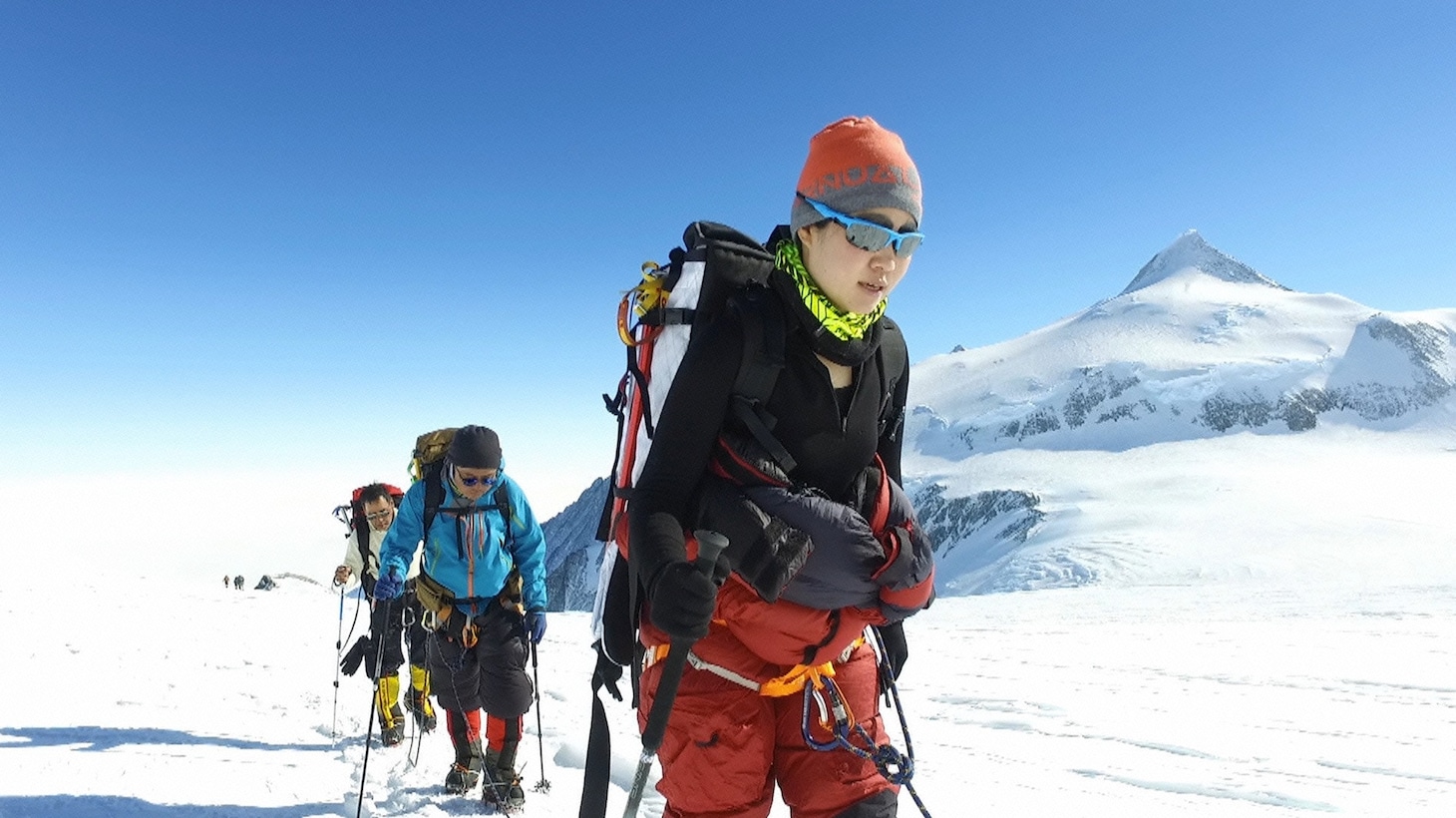 「世界の果てまでイッテQ！登山部 南極大陸最高峰への挑戦3時間SP」のワンシーン。(c)日本テレビ