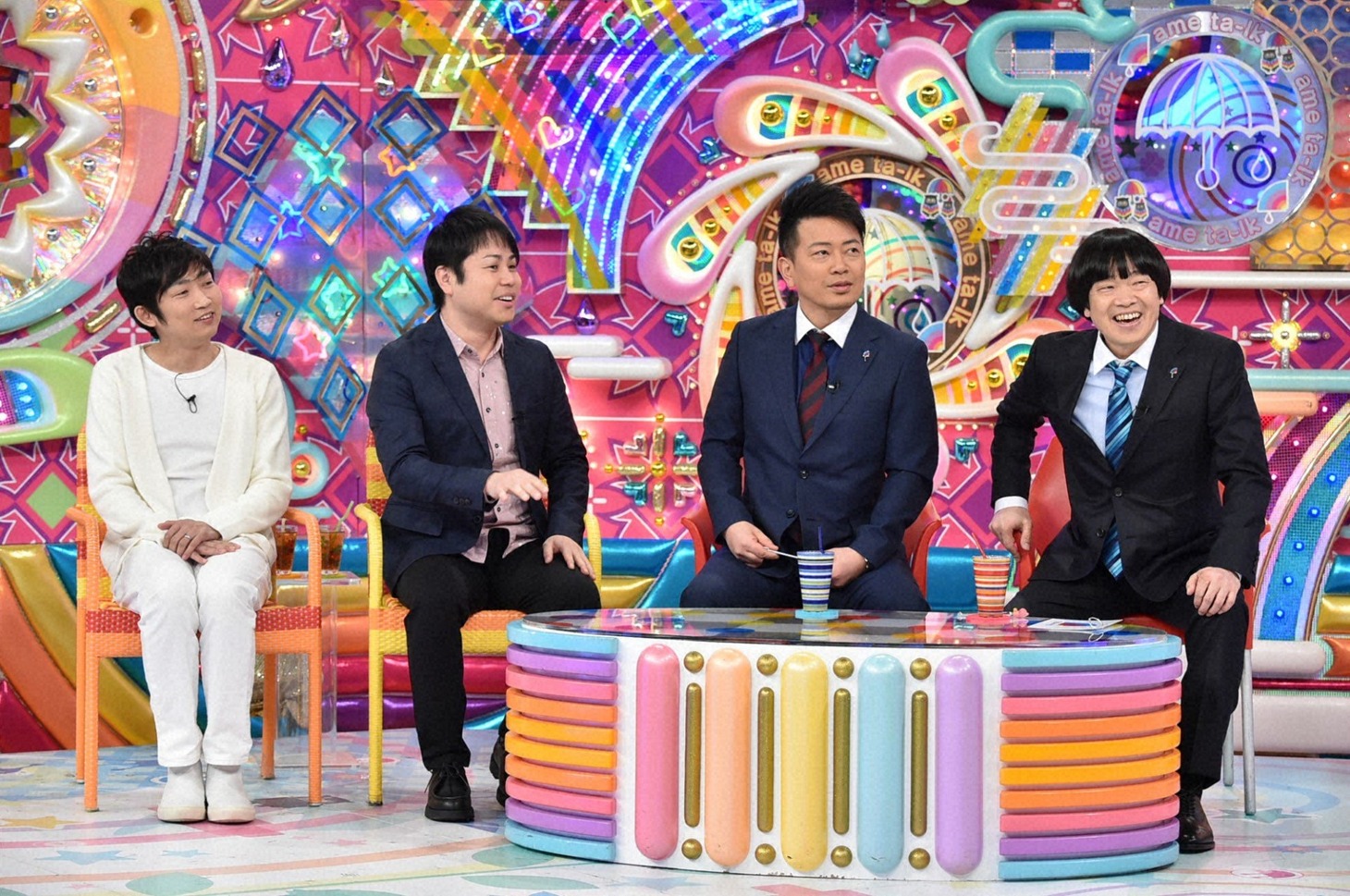 （左から）NON STYLE、雨上がり決死隊。(c)テレビ朝日