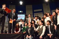 「吉本坂46」発足会見の様子。