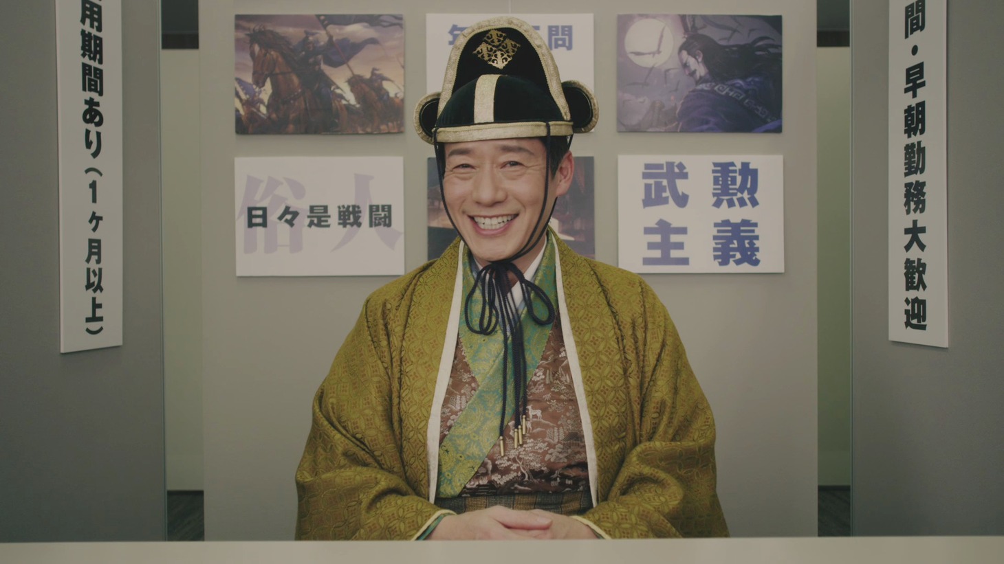 CM「ブラック盟主篇」のワンシーン。