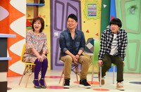 （左から）清水ミチコ、雨上がり決死隊。(c)関西テレビ